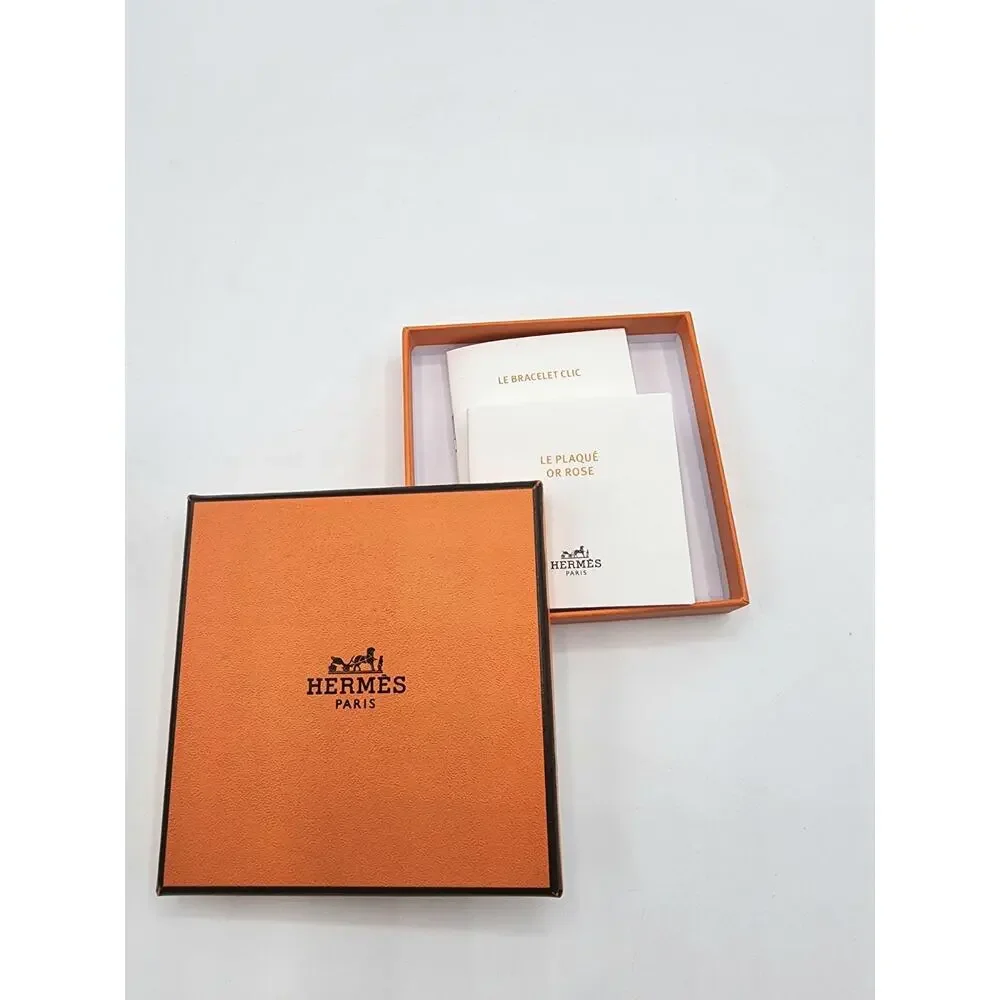 Hermes Empty Box with Pamphlets and Gift Bag.